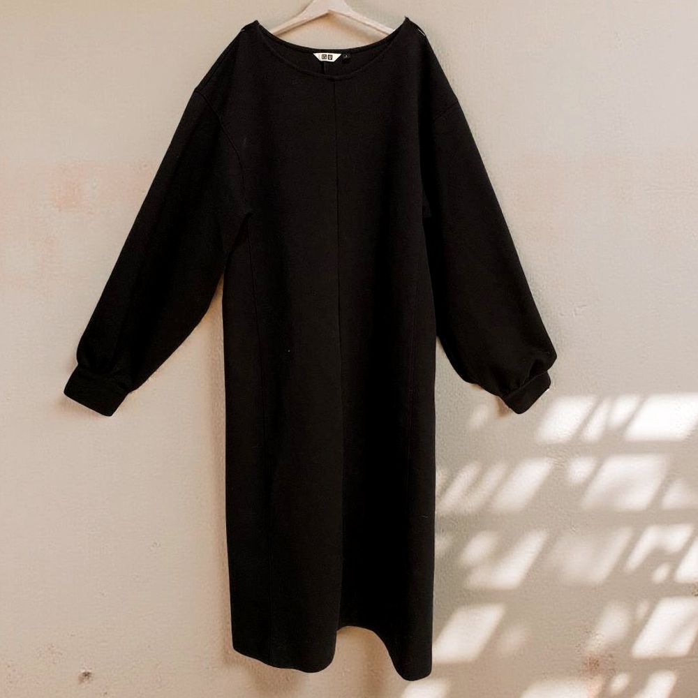 Uniqlo Black Knit Dress L